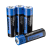 Hixon 4er-Pack wiederaufladbare Lithium-AA-Batterien (1,5 V Konstantspannung, 3500 mWh)